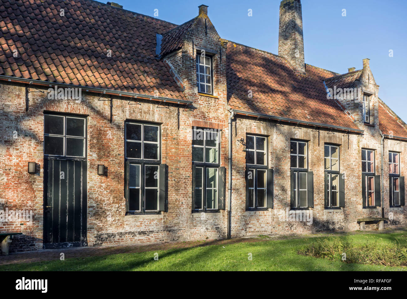 Gezellemuseum, maison du xvie siècle et berceau de la poète Flamand Guido Gezelle dans la ville de Bruges, Flandre occidentale, Belgique Banque D'Images