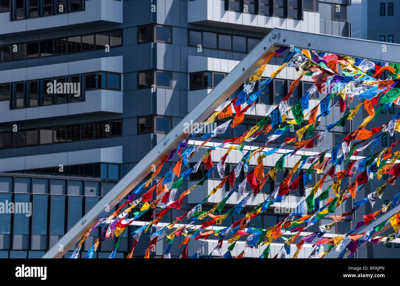 Les scènes dans le long du front de mer de Wellington, Nouvelle-Zélande Banque D'Images