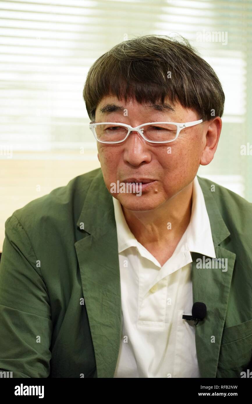 Architecte japonais Toyo Ito est interviewé au Japon. Credit : Tsutomu Yamada/AFLO/Alamy Live News Banque D'Images