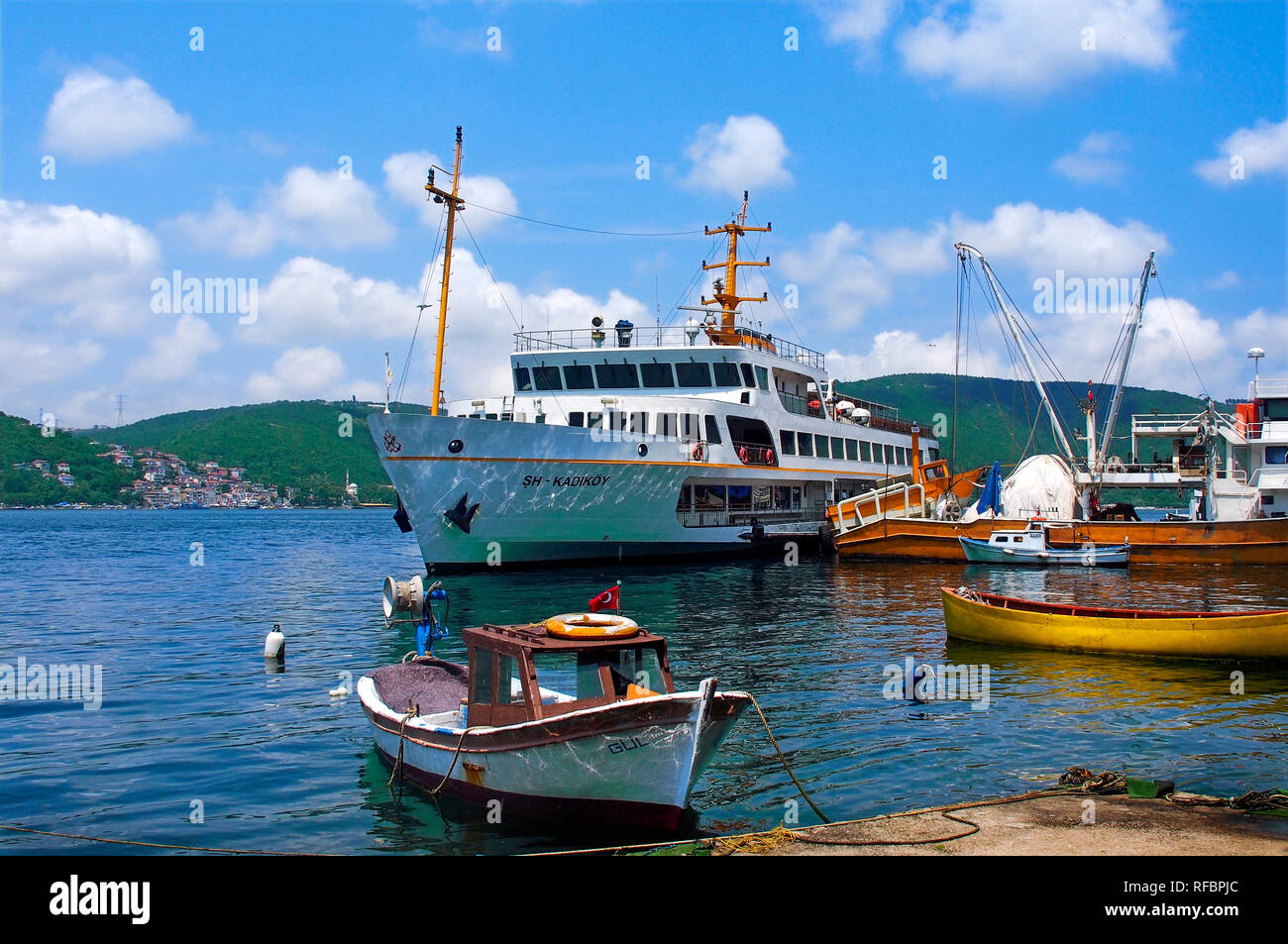 L'Anadolu Kavagi sur le Bosphore. La Turquie Banque D'Images
