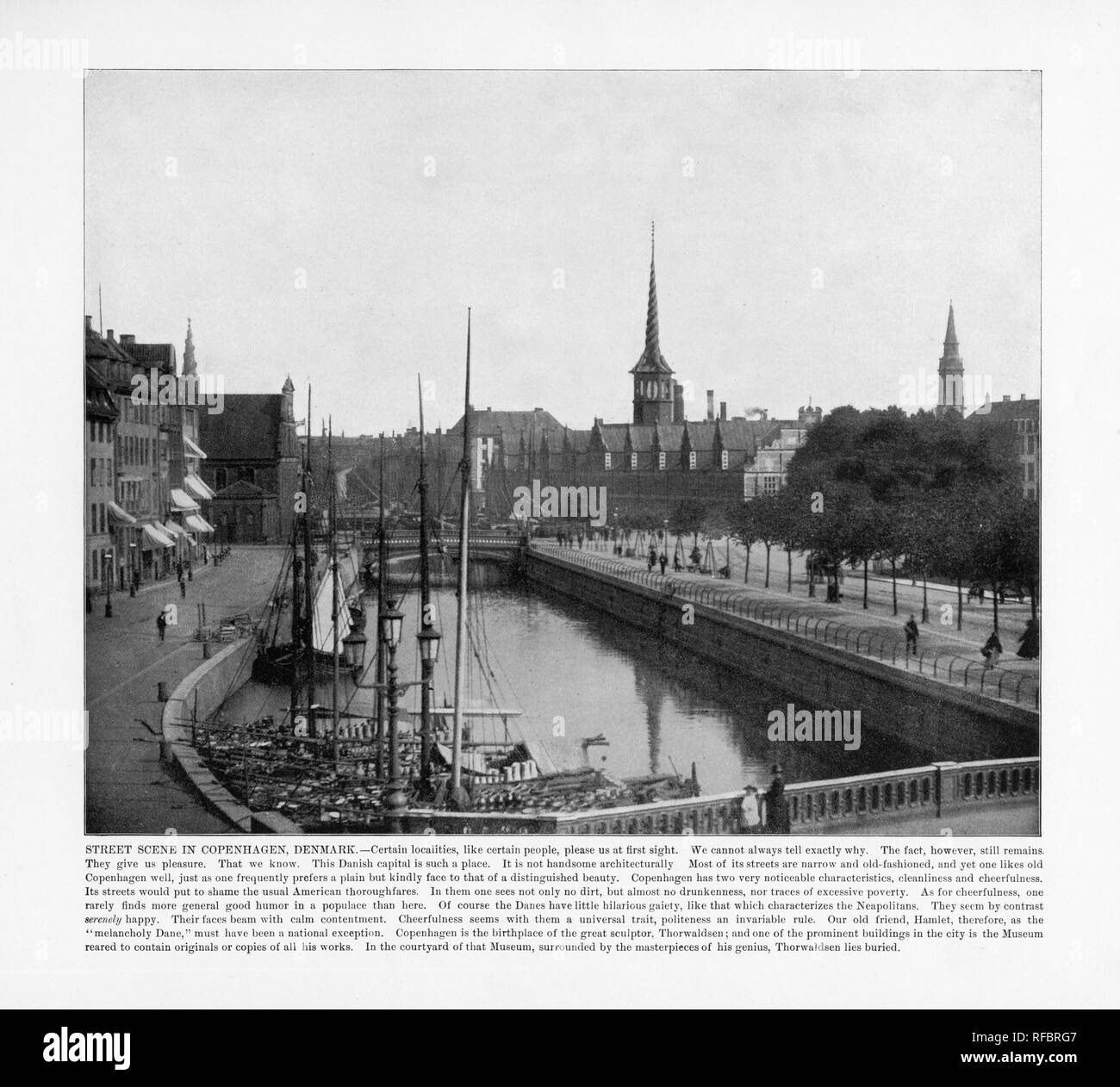 Scène de rue, Copenhague, Danemark, Danemark, 1893 Photographie Ancienne Banque D'Images