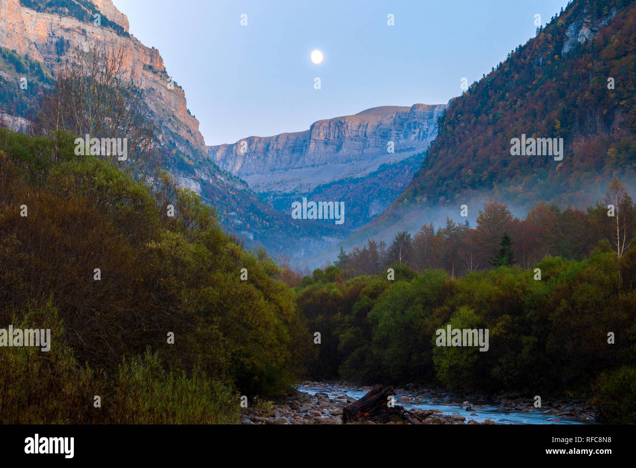 Parc national d'Ordesa et Monte Perdido. Saison d'automne. Pyrénées de Huesca. Espagne Banque D'Images