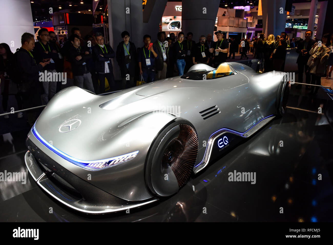 Flèche d'EQ Mercedes concept-car à l'en 2019 CES Consumer Electronics Show à Las Vegas, Nevada Banque D'Images