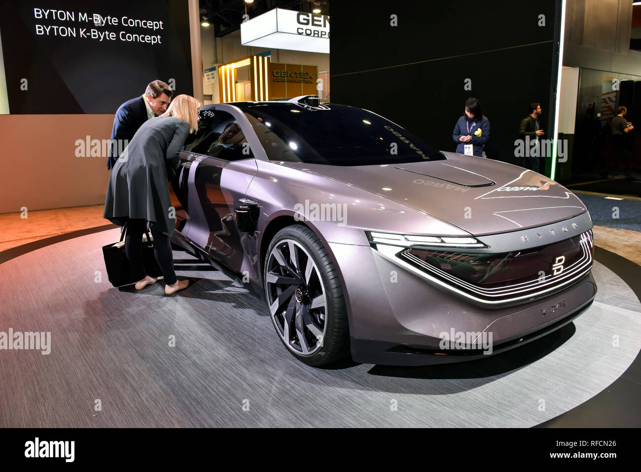 BYTON, K-concept-car à l'octet 2019 CES Consumer Electronics Show à Las Vegas, Nevada Banque D'Images