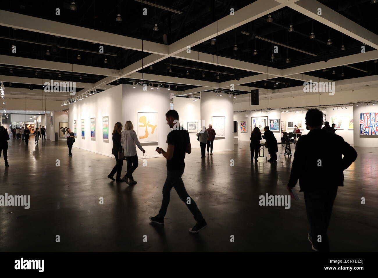 Los Angeles, CA/USA - 1/24/2019 : l'Art à la Los Angeles Convention Center qui est le plus complet de l'Art Contemporain International S Banque D'Images