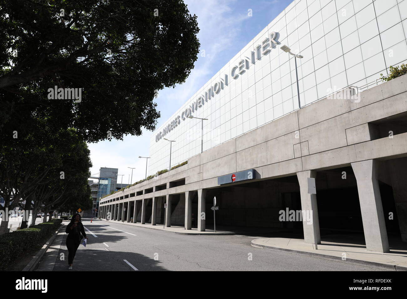 Centre de Convention de Los Angeles. Situé au coeur de LA, la LACC est la plus importante destination pour des réunions, congrès et événements spéciaux. Banque D'Images