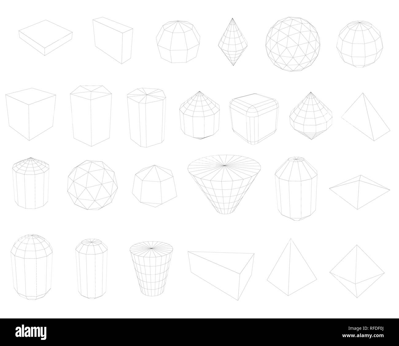 Ensemble avec différentes formes géométriques. Vector illustration. Illustration de Vecteur