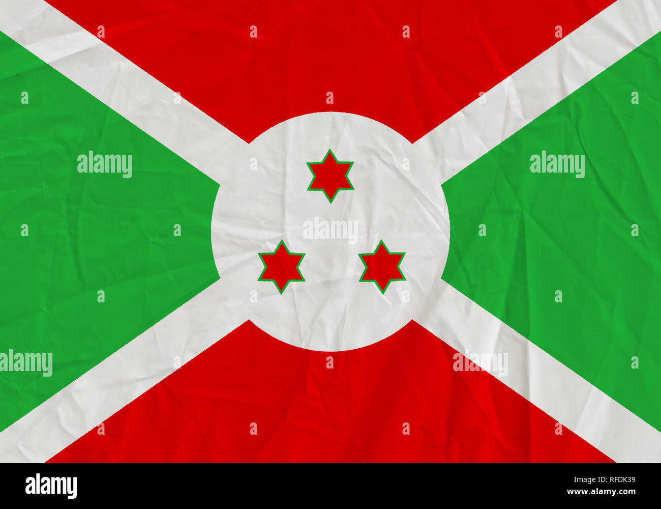 Burundi grunge flag. Contexte patriotique. Drapeau national du Burundi Banque D'Images