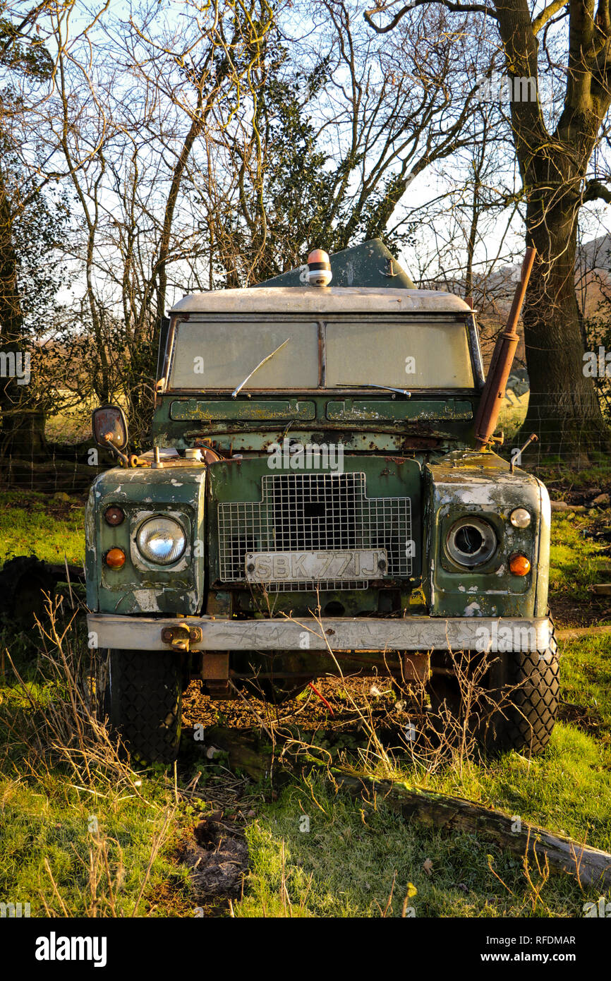 Land Rover, Série 2a 109" Cabine empattement Long (LWB) agricole véhicule quatre roues motrices Banque D'Images