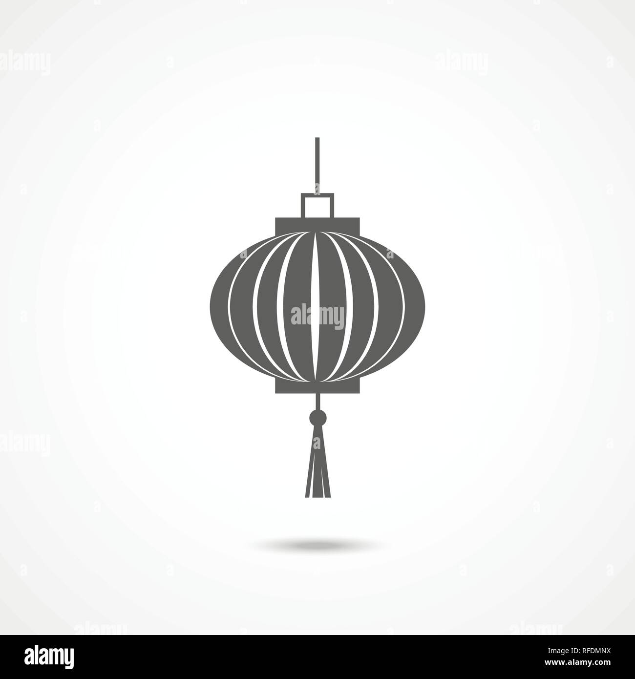 L'icône de lanternes chinoises Illustration de Vecteur