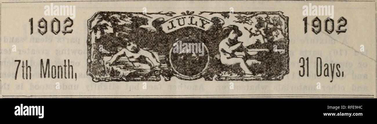 . P.B. Mingle &AMP ; Co.'s almanac 1902 manuel et le jardin. Pépinière en Pennsylvanie Philadelphie catalogues ; pépinières (Horticulture) Pennsylvanie Philadelphie catalogues ; graines de graminées ; Catalogues Catalogues de semences. PHASES DE LA LUNE. g N^w lune . . 5d. 7h. 59m. M. Â© Pleine Lune . . 20d. LLH. A. H C Premier trimestre . 12d. 7h 46m. M. â u   0 Li Maine, Connecticut, New Jersey, l'Ohio, l'Indiana et l'Illinois 0. &Gt ; &gt ;- &gt ;- &Lt ; soleil J'ai bien ! L'eau haute Q augmente. Ensembles. J Soleil Lune. Philadelphia t m lente. H. M 182 1 4 7 32 35 Tu q 9 1 4 9 54 1832 "W 4 35 7 32 41 49 10 42 184 3 ème 4 367 31 Banque D'Images