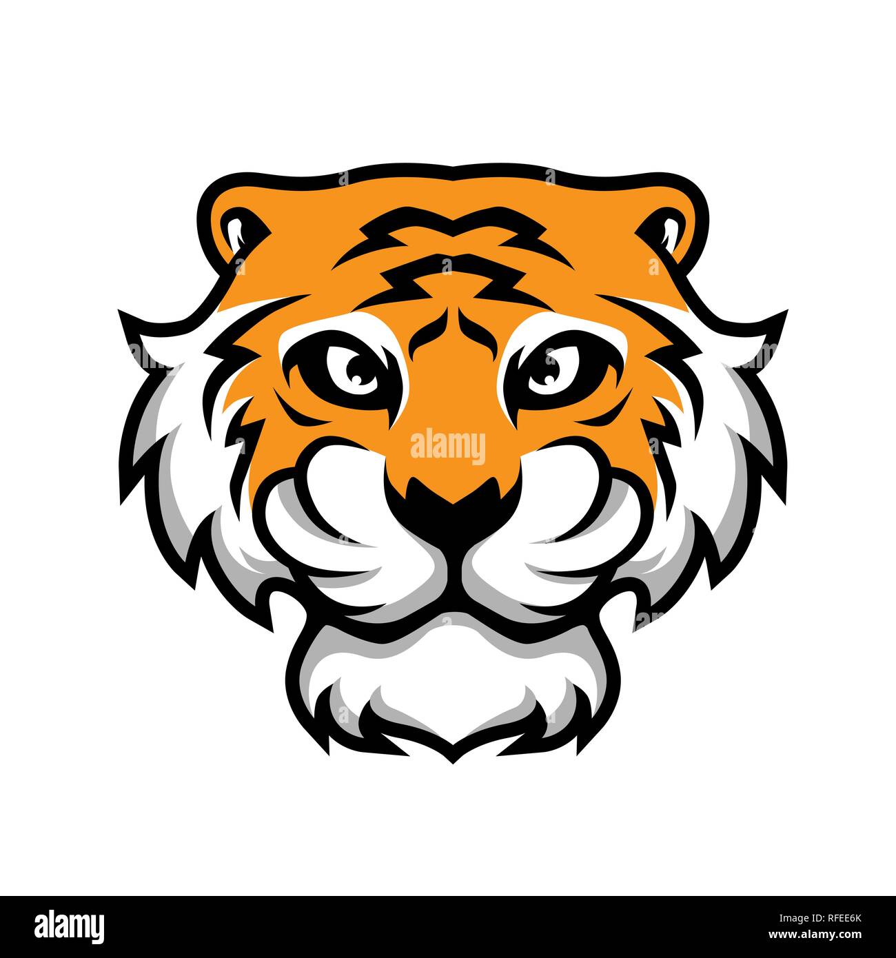 Tiger Head Vector Illustration Illustration de Vecteur