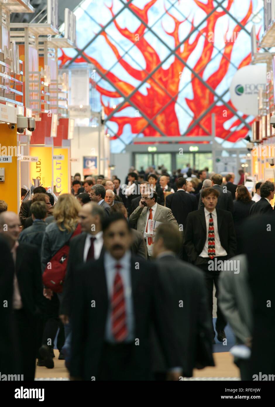 Salon de la sécurité, plus grand salon mondial de l'industrie de la sécurité. Essen, Rhénanie du Nord-Westphalie, Allemagne Banque D'Images