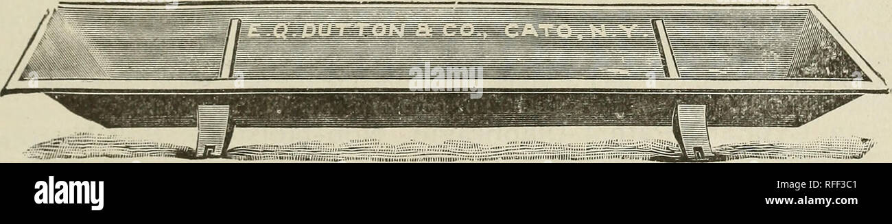 . Semences, bulbes : Matériel, outillage, ferblanterie, drainage, etc.. Pépinière New York (État) Catalogues de Syracuse ; catalogues ; Graines de légumes graines de fleurs ; instruments agricoles Catalogues Catalogues. E(^ L'illustration montre un simple deTice où- par un bateau de pierre peut être fait en quelques minutes par l'aide de planche. Une tête dure depuis des années. 3,00 $ chacun. Livré à votre Rail Road Stalion. L'ACIER ET FONTE HOG CREUX.. Pas plus de mal à construire les creux du porc. L'un de ces va durer toute une vie. Fait en quatre tailles, 3, 4, 5 et 6 pieds. 8 pouces de profondeur, 12 cm de large. Prix 40 cents par fo Banque D'Images