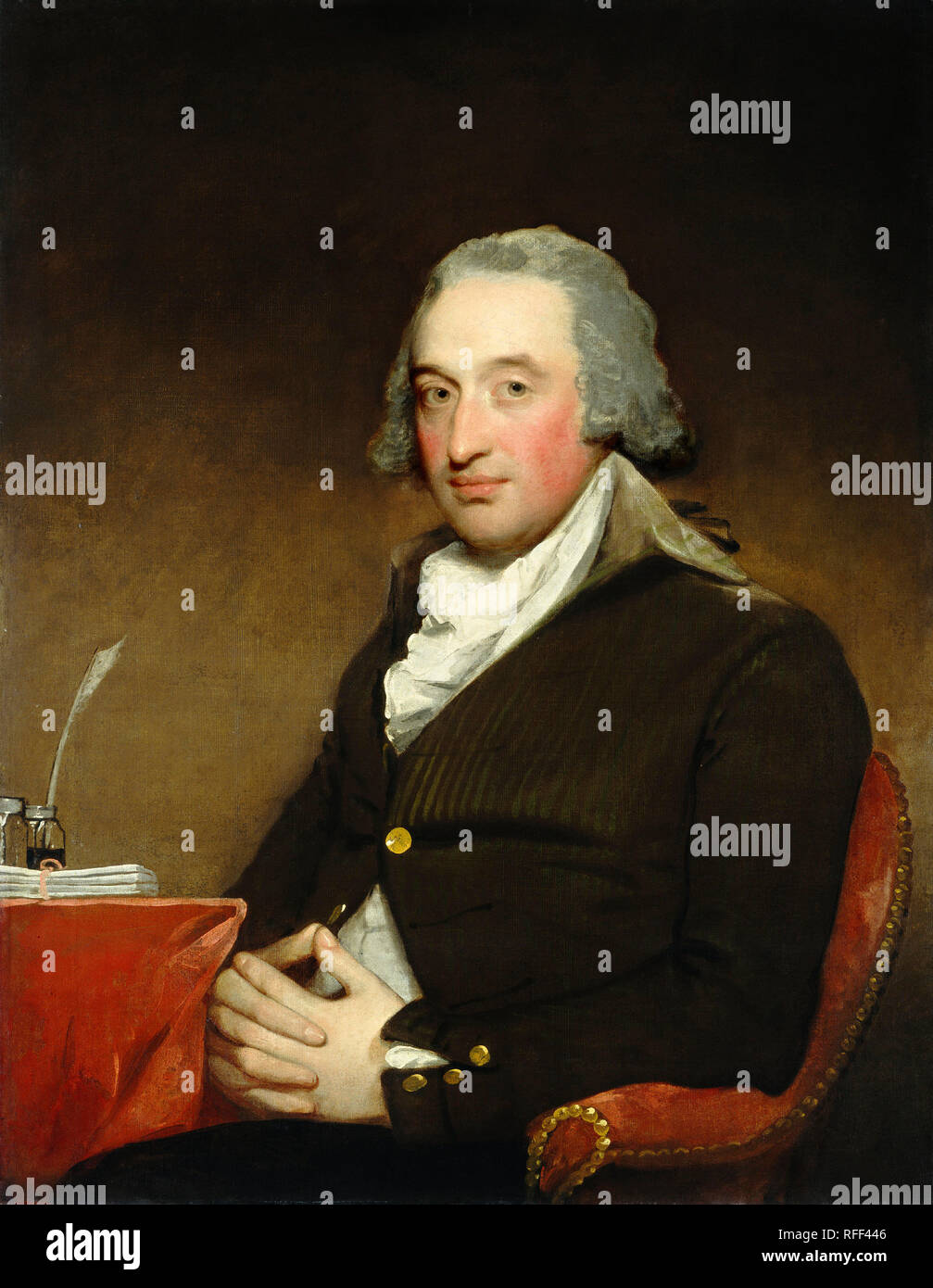 George Pollock. En date du : 1793/1794. Dimensions : hors tout : 92,2 x 72,1 cm (36 5/16 x 28 3/8 in.) : 123,2 x 103,2 encadrées cm (48 1/2 x 40 5/8 in.). Médium : Huile sur toile. Musée : National Gallery of Art, Washington DC. Auteur : GILBERT STUART. Banque D'Images