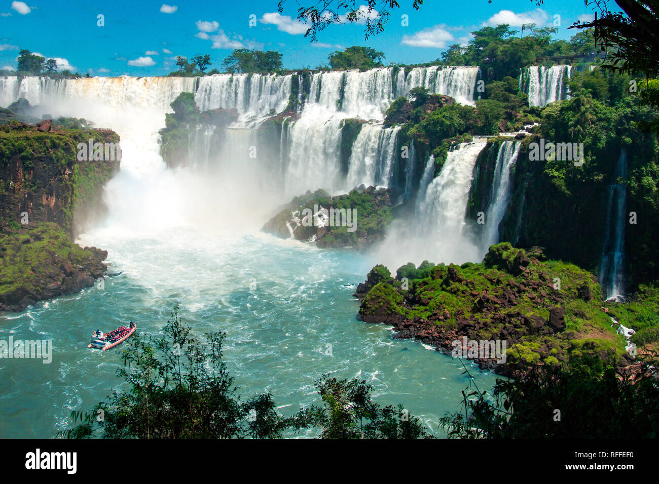 L'incroyable de chutes d'Iguazu au Brésil Banque D'Images