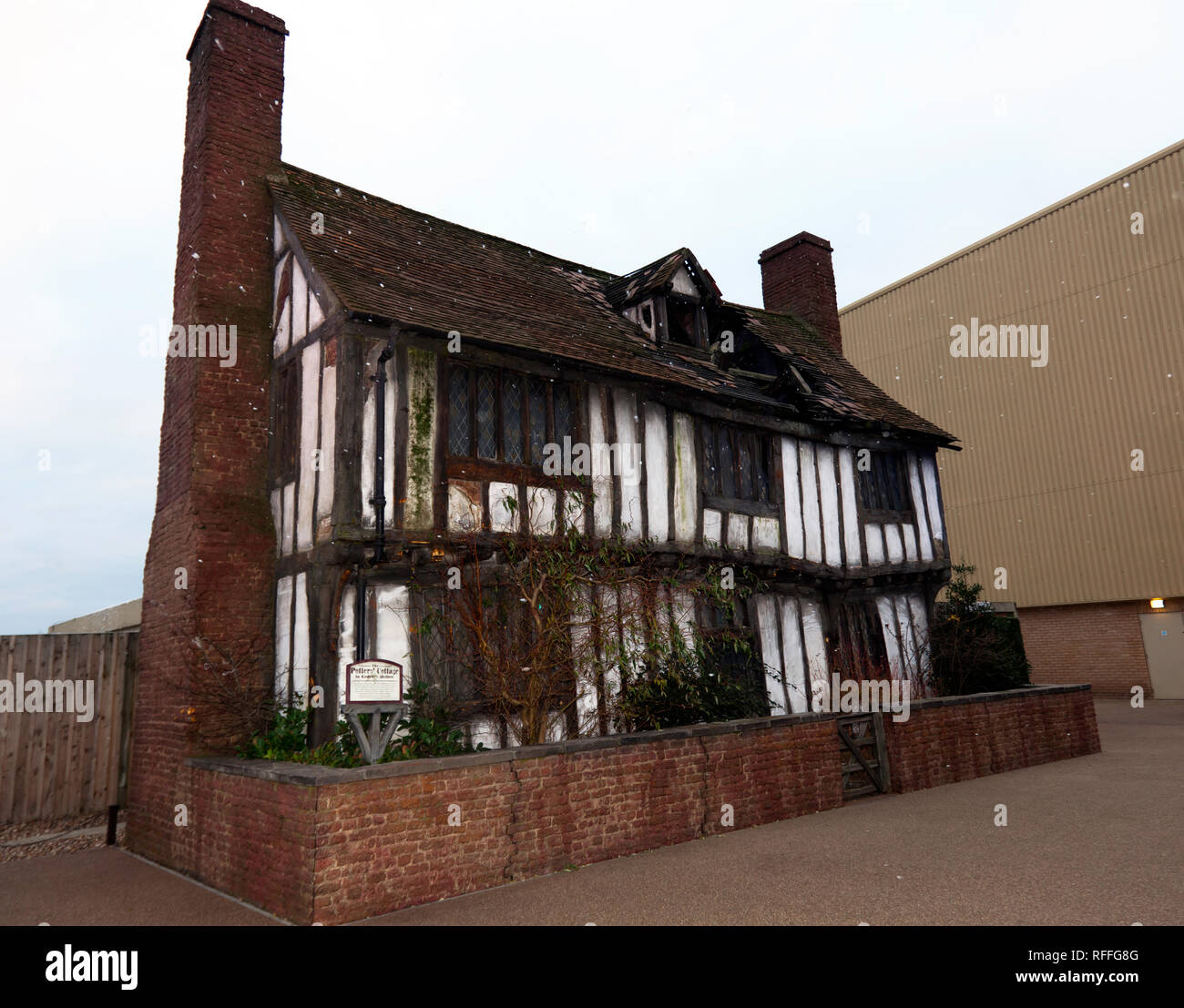 Vue sur le Loft, Godric's Hollow, Warner Brothers Studio Tour, Leavesdon Banque D'Images