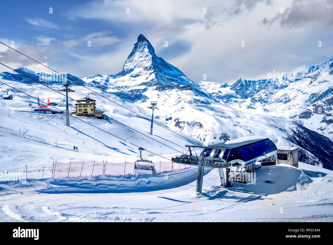 Gornergrat, Matterhorn, Suisse Banque D'Images