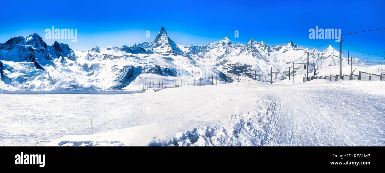 Gornergrat, Matterhorn, Suisse Banque D'Images