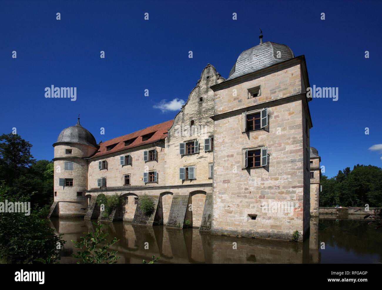 Château de Mitwitz, comté de Kronach, Haute-Franconie, Bavière, Allemagne Banque D'Images