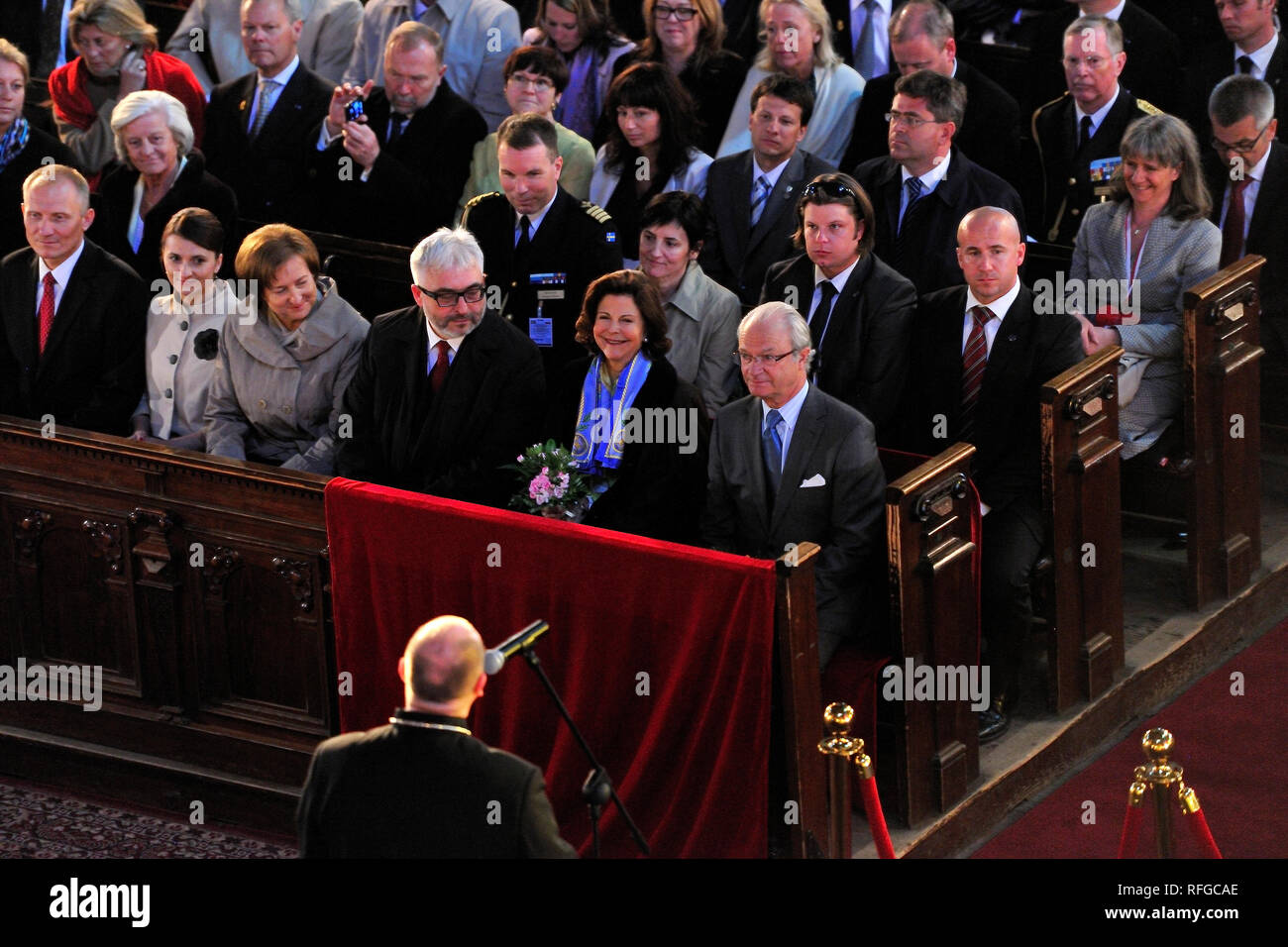 La reine Silvia le roi Carl XVI Gustaf de Suède et la reine Silvia de Suède photo Kazimierz Jurewicz Banque D'Images
