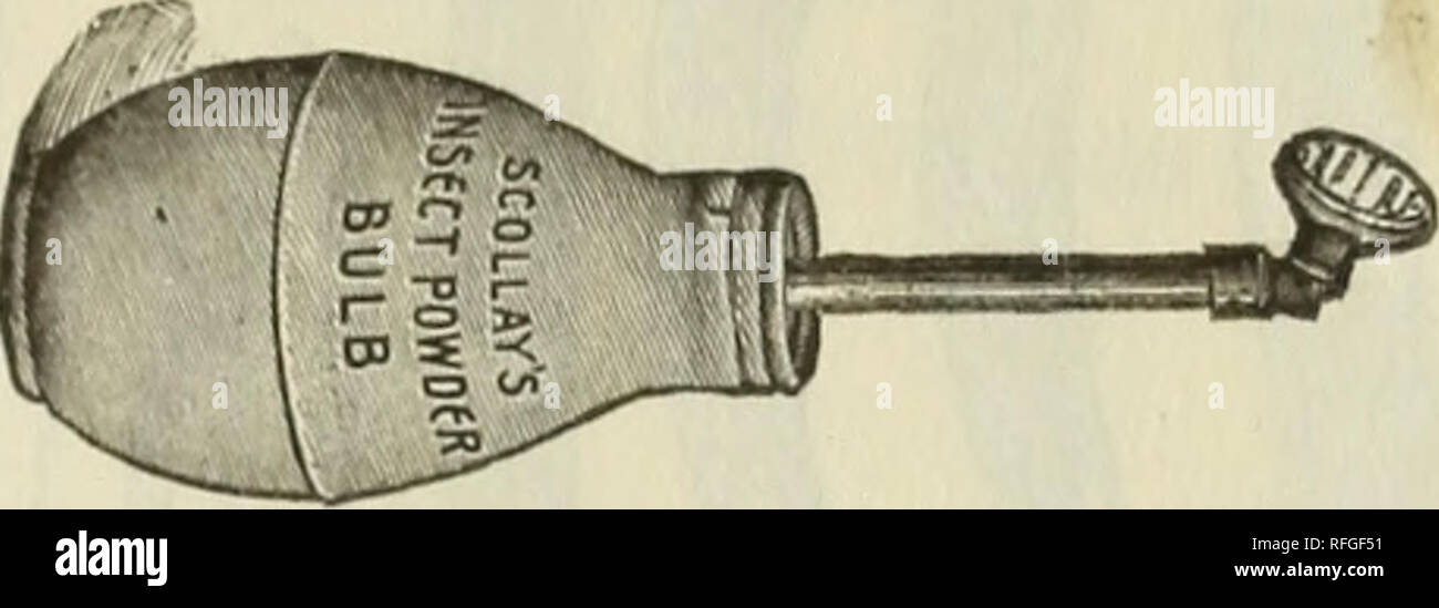 . La géo. A. Weaver Company's seed catalogue. Pépinière Newport Rhode Island ; les catalogues de graines de fleurs, graines de légumes Catalogues Catalogues Catalogues ; fruits ; plantes ornementales, Catalogues Catalogues ; instruments agricoles. La géo. A. Weaver Co.'s catalogue de semences et d'outils, de Newport. R. I. 'â 'â &Lt ; met en Œuvre pour la distribution des Insecti- cides sur les plantes et arbres, et de l'HORTICULTURE ET LES FLEURISTES FOURNITURES. Soufflets. Soufflets, pour la vaporisation. Exterminateur d'insectes électriques. Eureka et la Perfection de la fumigation. La norme Paris Green Duster. Scollay s Powder Puff d'insectes. Whitman's Fountain Banque D'Images