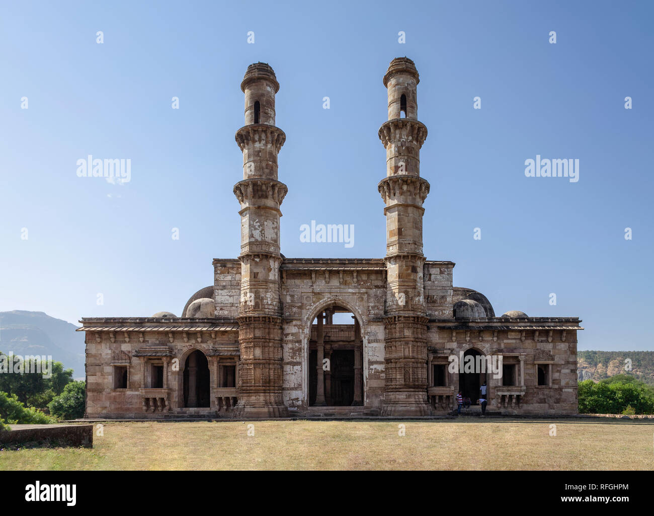 Pavagadh Champaner , , Gujarat , India-December 07, 2014-Vue d'Kevda Masjid Banque D'Images