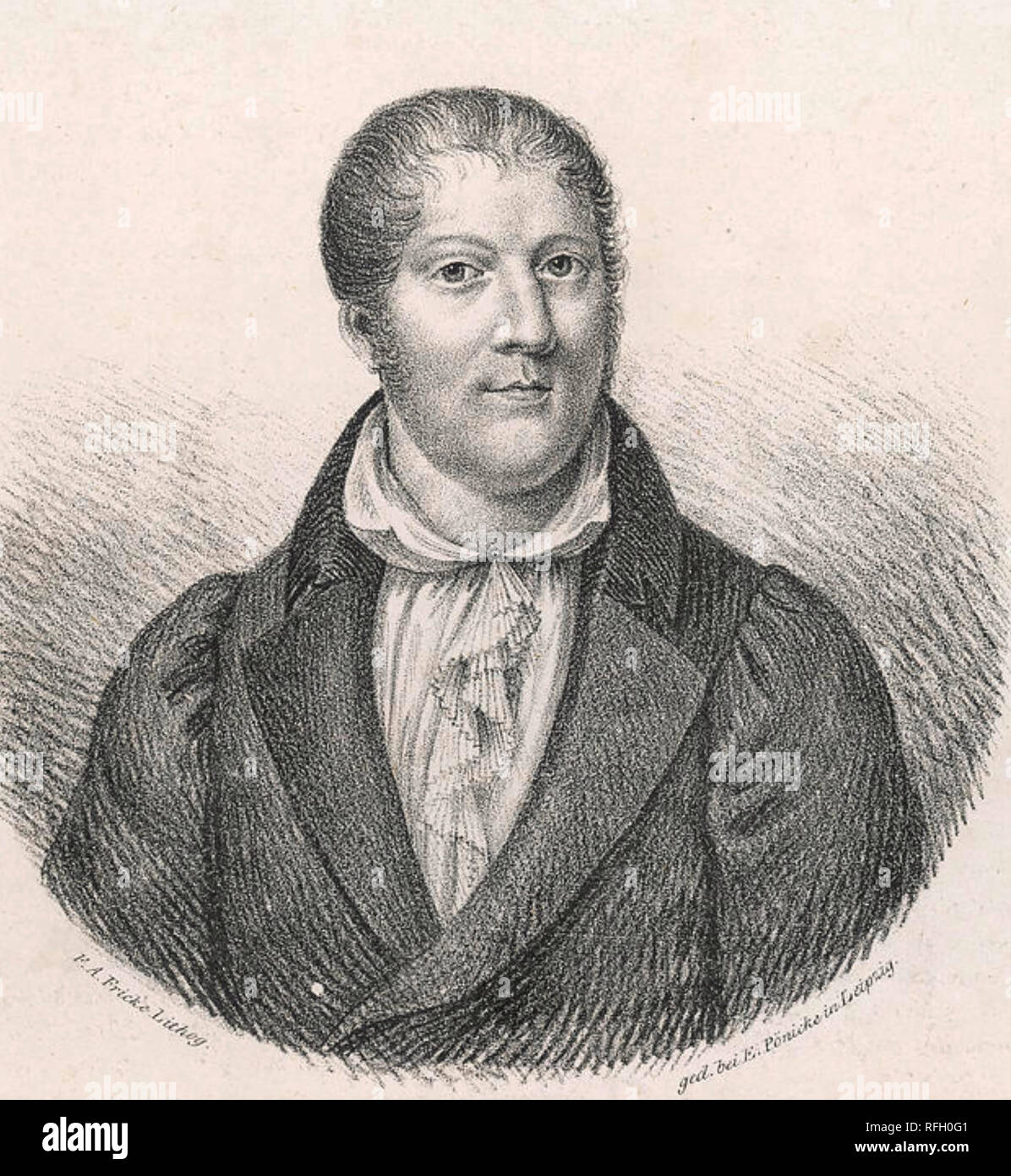LOUIS Spohr (1784-1859) compositeur allemand Banque D'Images