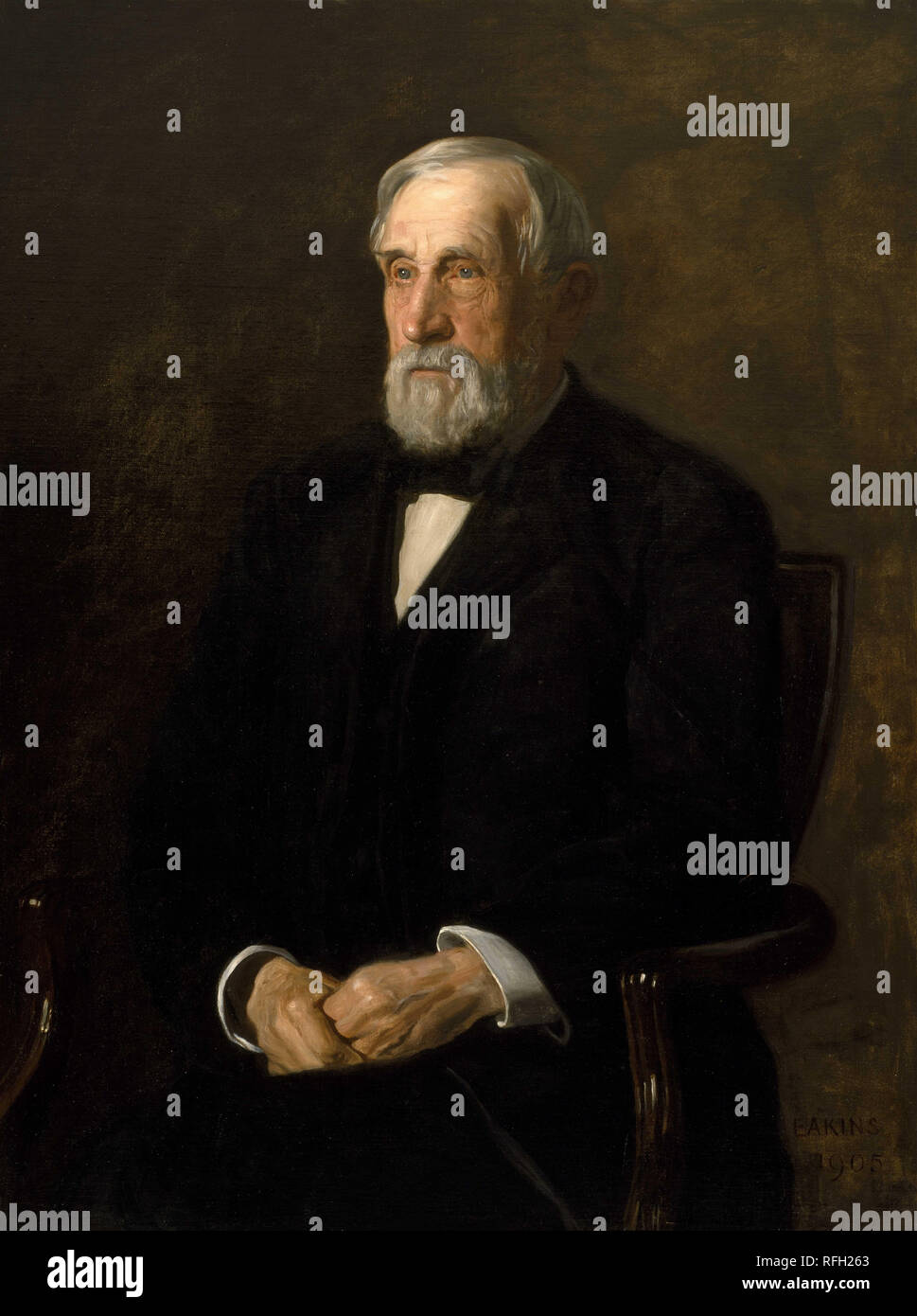 Portrait de John B. Gest. Date/période : 1905. La peinture. Huile sur toile Huile sur toile. Hauteur : 1 016 mm (40 in) ; Largeur : 762 mm (30 in). Auteur : Thomas Eakins. Banque D'Images