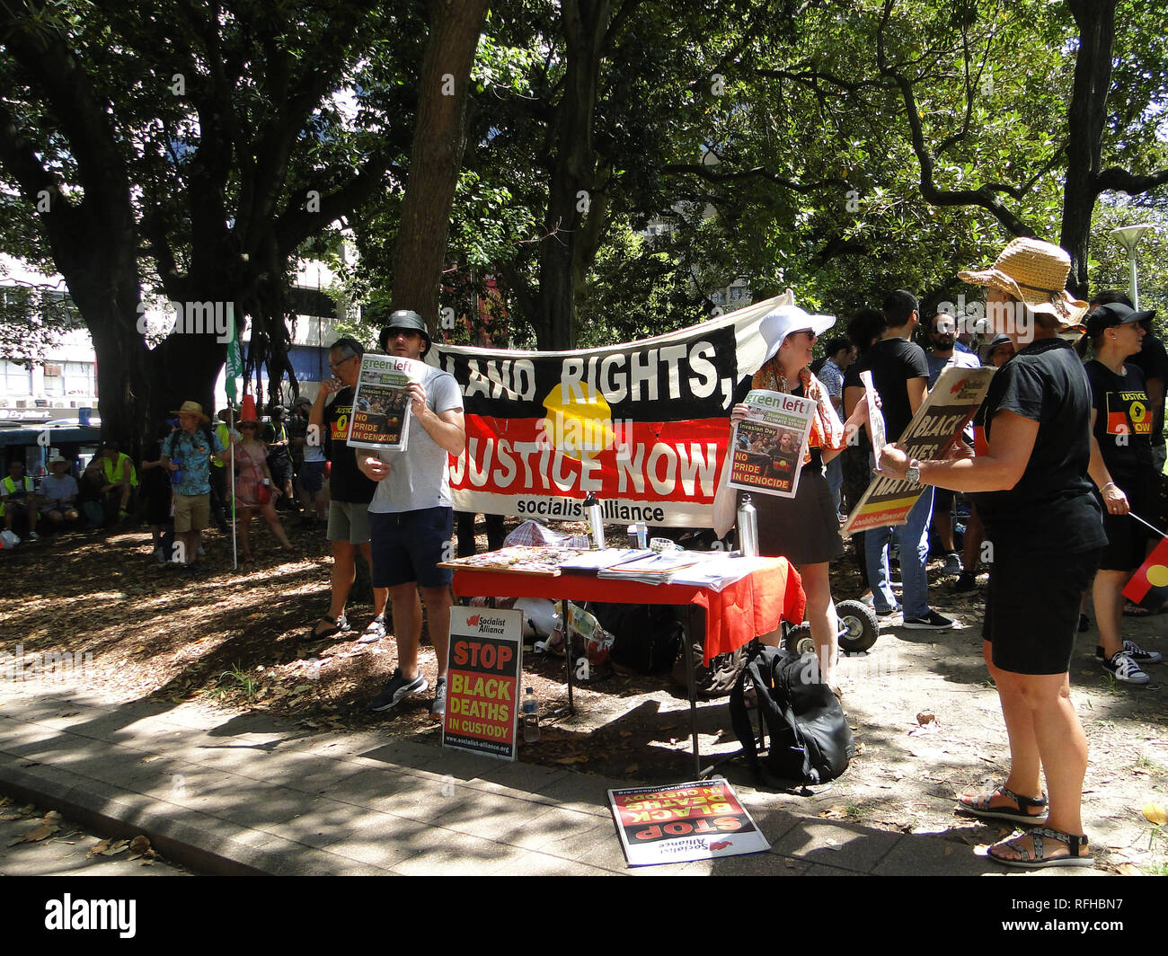 Des manifestations d'invasion de l'Australie Sydney 2019 Banque D'Images