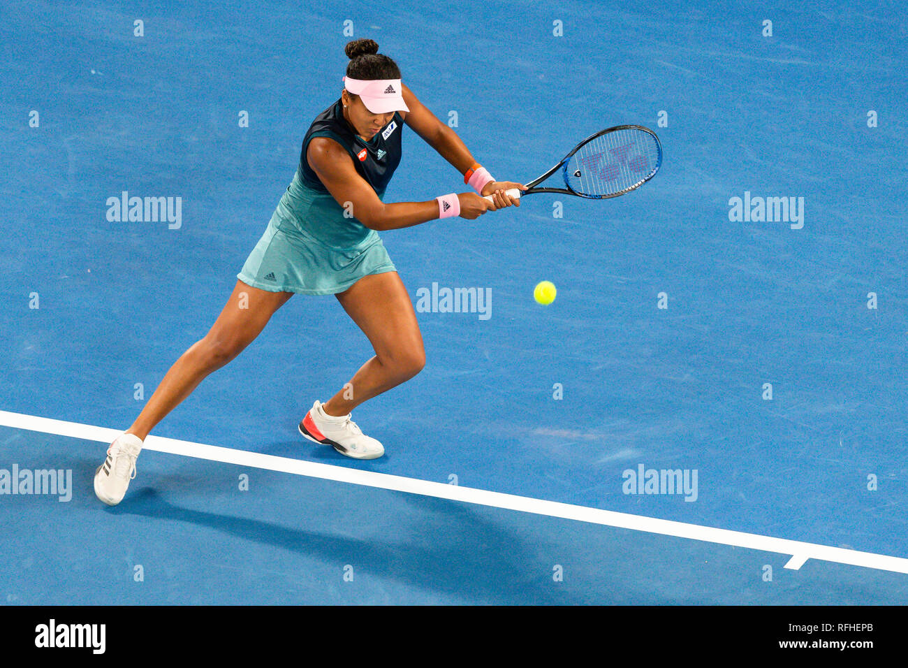 Melbourne, Australie. 26 janvier, 2019. Naomi Osaka du Japon a remporté le titre à l'Australian Open 2019 Tournoi de tennis du Grand Chelem à Melbourne, Australie, et est devenu le nouveau numéro un mondial. Frank Molter/Alamy live news Banque D'Images