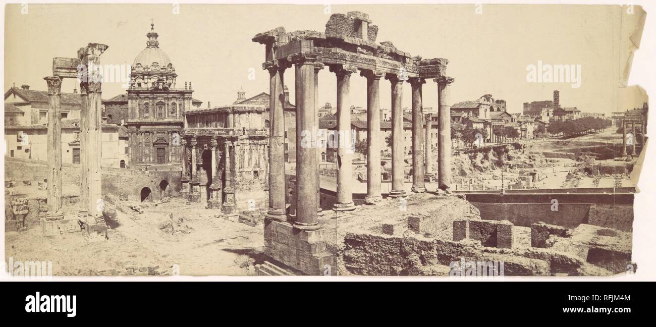 [Le Forum Romain]. Artiste : Félix Bonfils (Français, 1831-1885). Date : ca. Années 1870. Musée : Metropolitan Museum of Art, New York, USA. Banque D'Images