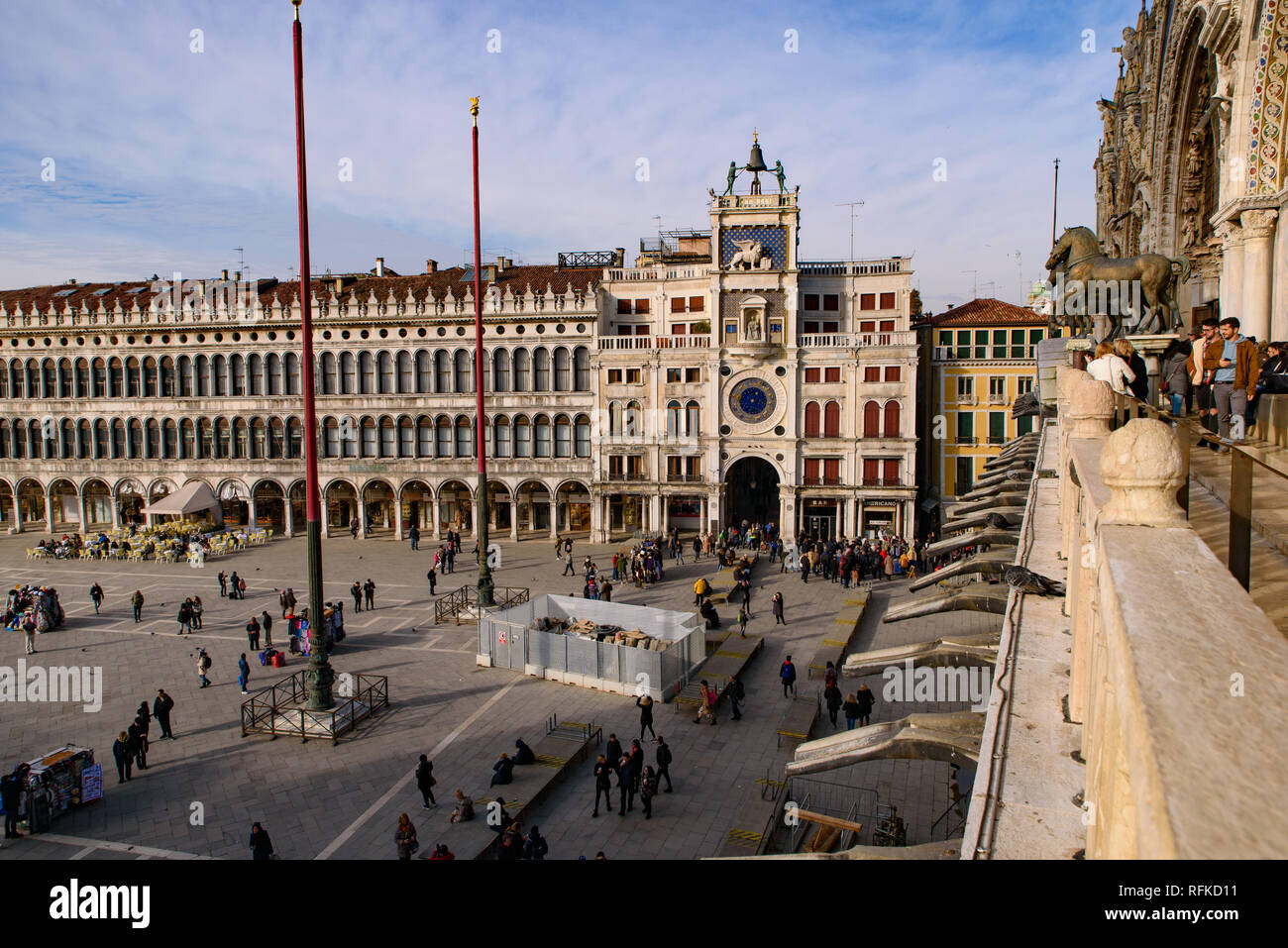 La Place Saint-Marc (Piazza San Marco), Venise, Italie Banque D'Images