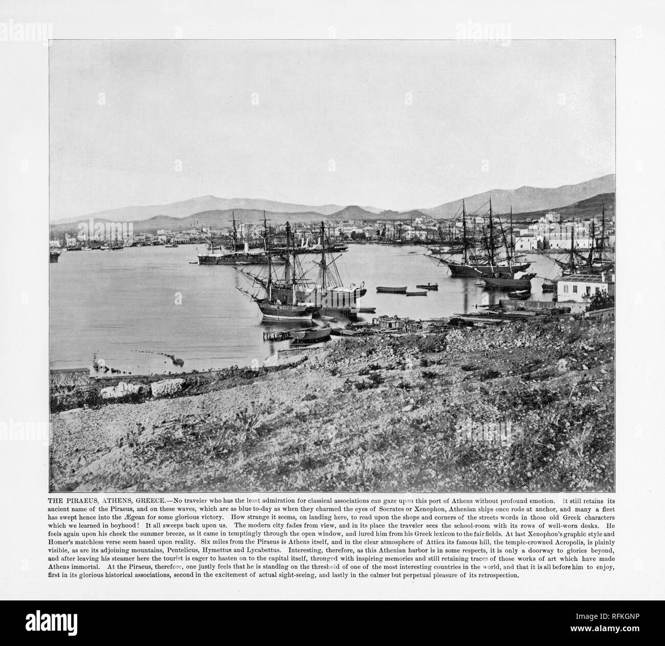 Le Pirée, Athènes, Grèce, grec antique, 1893 Photographie Banque D'Images