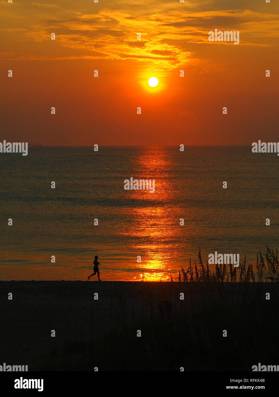 Exécutez sunrise Banque D'Images