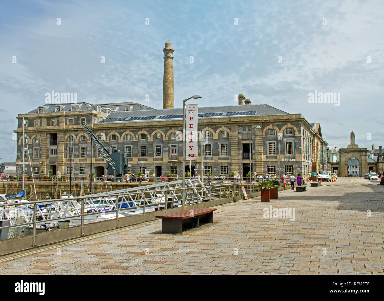 Mills Bakery bloc à la Cour Royal William Plymouth. En régénération une ancienne Cour d'avitaillement est retourné à usage civil. Immobilier etc Banque D'Images