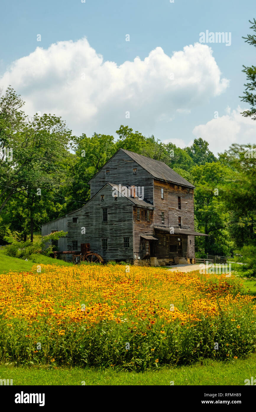 Woodsons Mill, 3211, Virginie Roseland Road Lowesville Banque D'Images