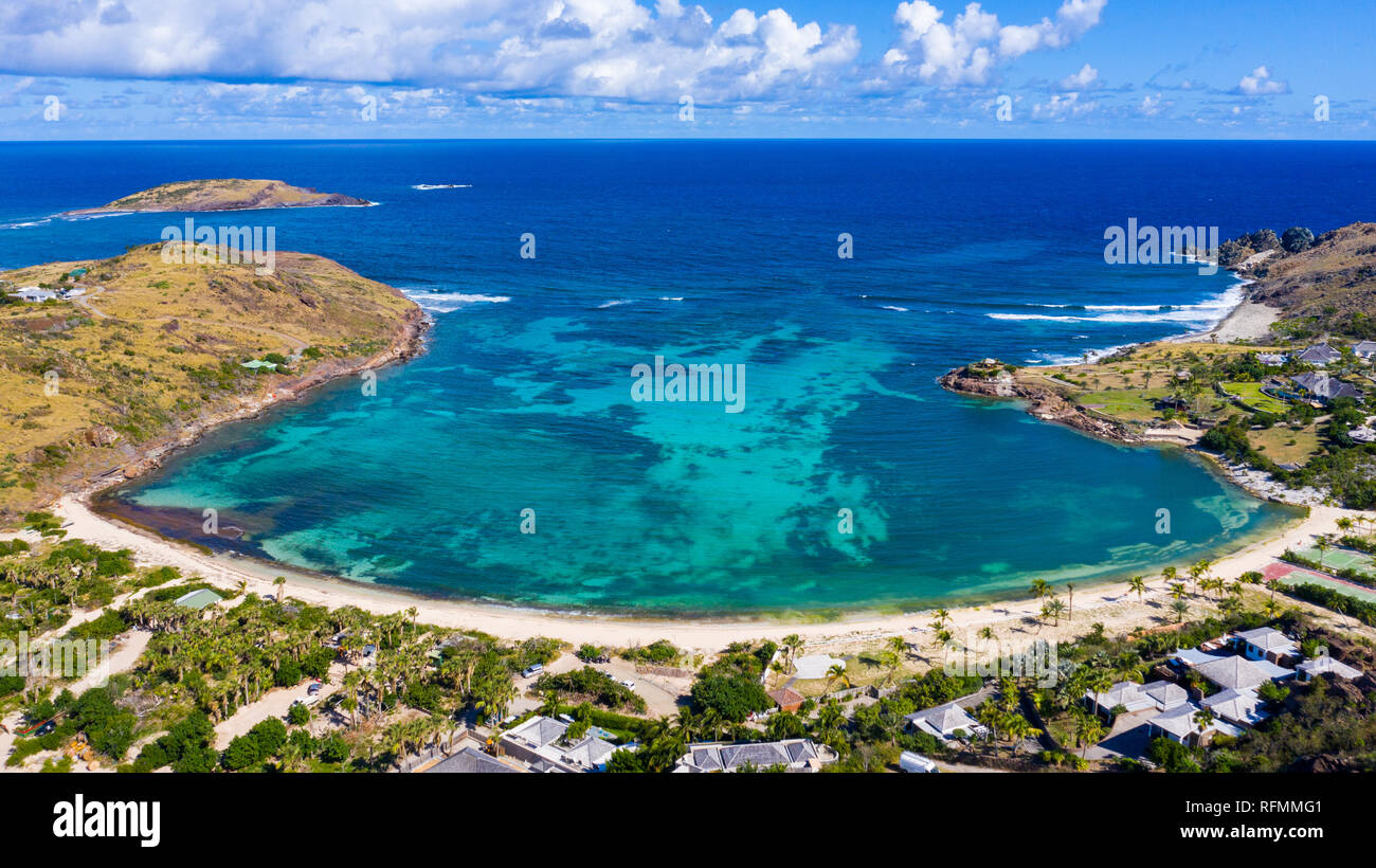 Petit Cul-De-sac, plage publique, Saint Barthélemy ou St Barths ou St Barth,  mer des Caraïbes Photo Stock - Alamy