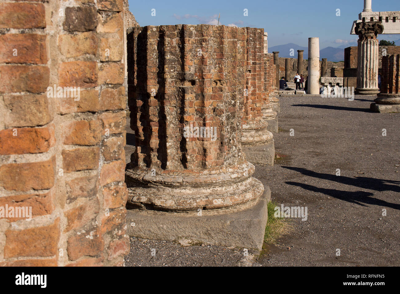 Pompéi est une ville ancienne enterré à 79 AD. à partir de l'éruption du Vésuve Banque D'Images