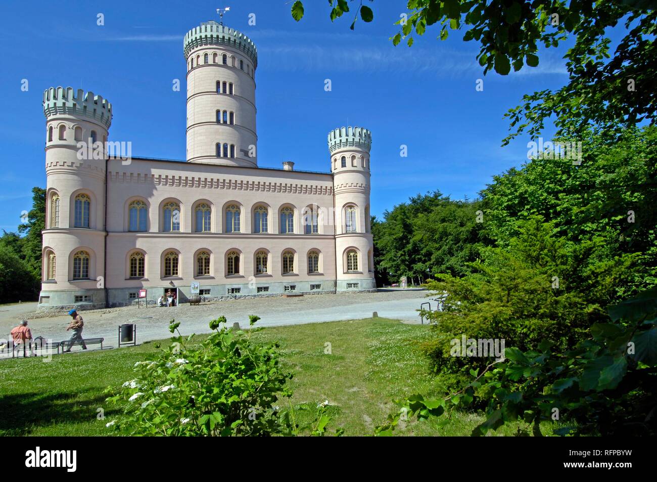 Château de Granitz, siège de chasse, Prince de Putbus, Ruegen, Western-Pomerania Mecklenburg, Allemagne Banque D'Images