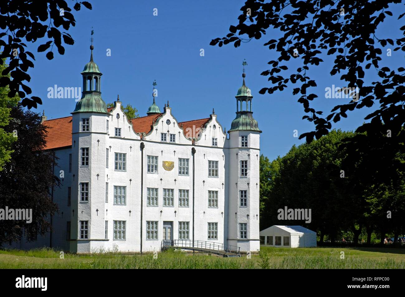 Château d'Ahrensburg, Schleswig-Holstein, Allemagne Banque D'Images