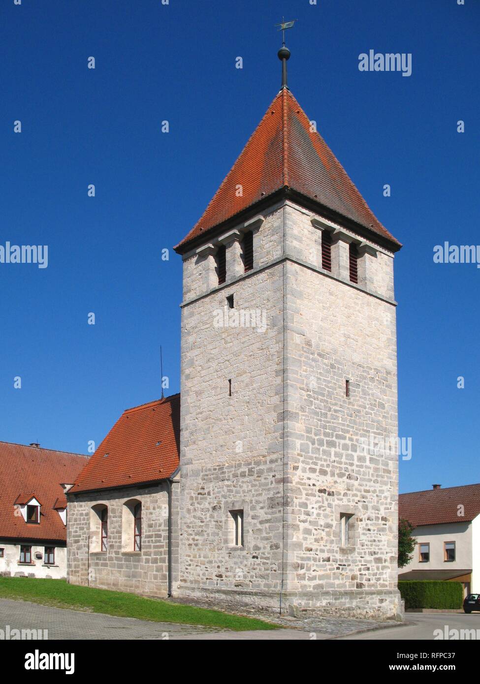 Église de Zwernberg, Schopfloch, Middle Franconia, Bavaria, Germany Banque D'Images