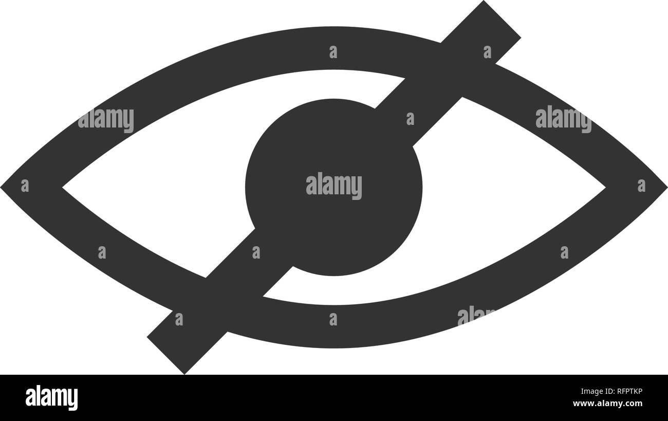 Eye Blind Conception graphique vecteur icône modèle isolé Illustration de Vecteur