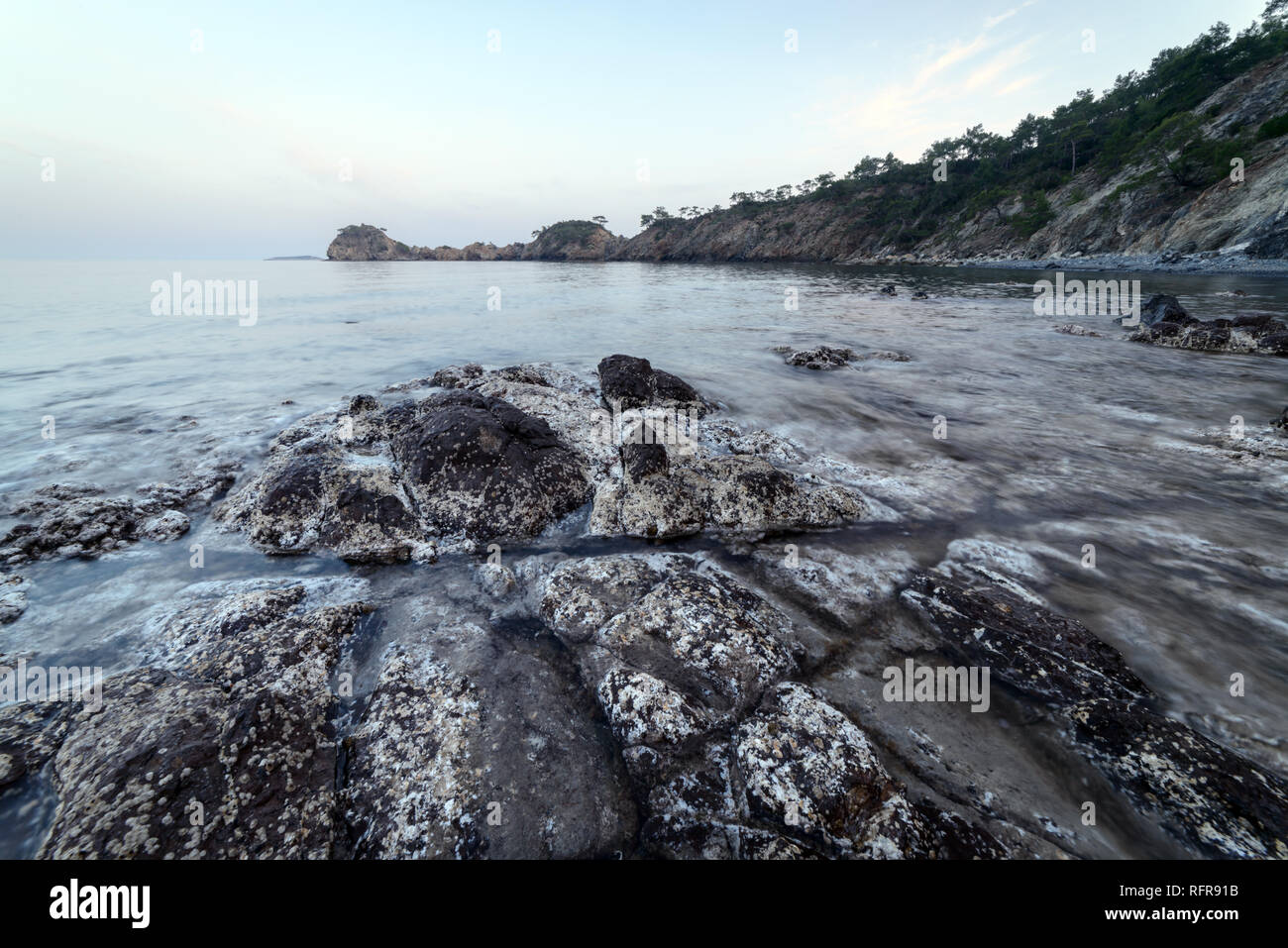 Seascape méditerranéenne étonnante en Turquie. Photographie de paysage Banque D'Images