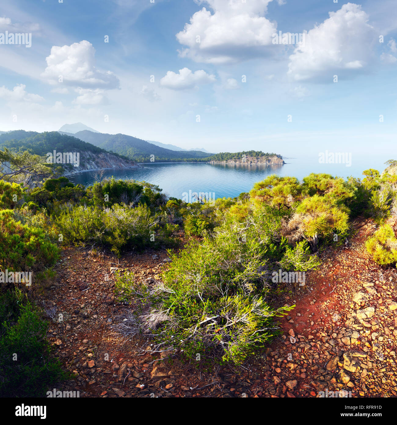 Seascape méditerranéenne étonnante en Turquie. Photographie de paysage Banque D'Images