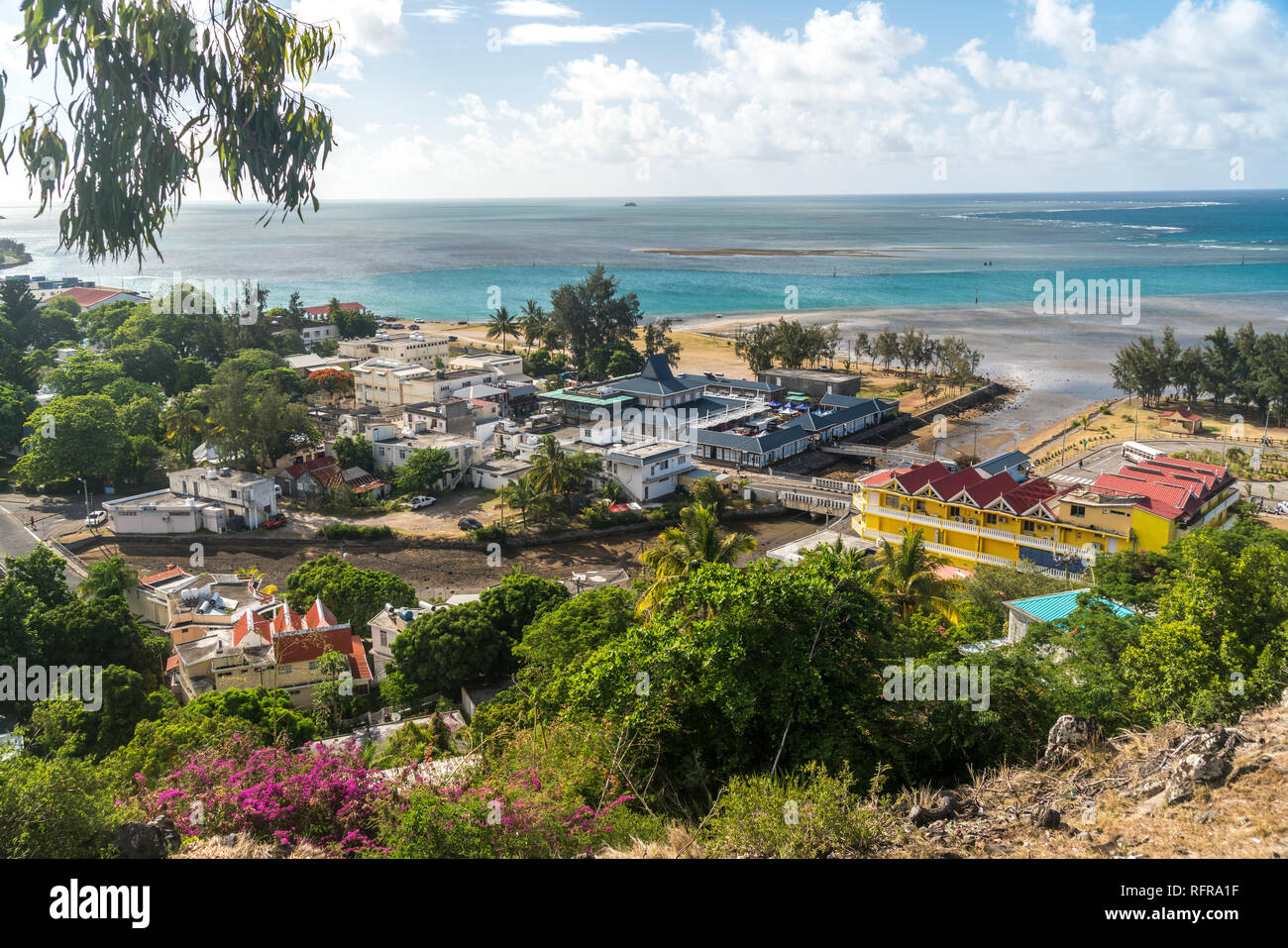 Hauptstadt Port Mathurin, Rodrigues, Maurice Insel | Port Mathurin, Rodrigues, l'île Maurice, l'Afrique Banque D'Images