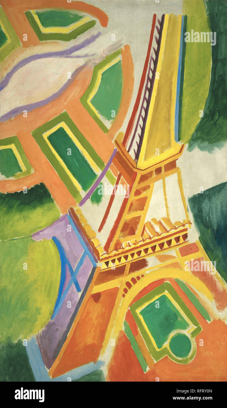 Poster Lithographique Tour Eiffel Delaunay - 50x60 Cm, Neuf Sous Film, Tableau D'art Déco