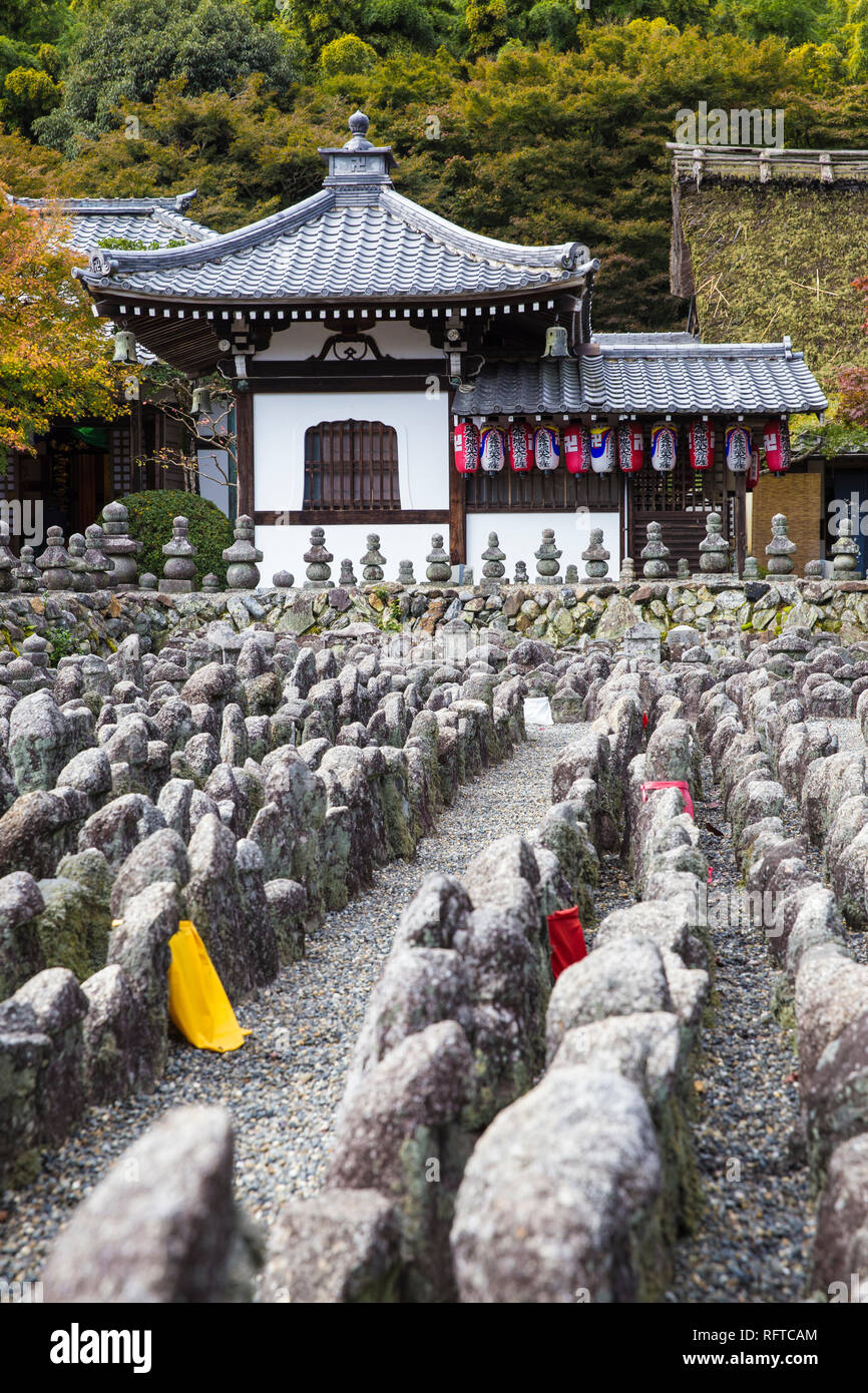 Adashino Nenbutsu-Ji Temple, de Arashiyama, Kyoto, Japon, Asie Banque D'Images