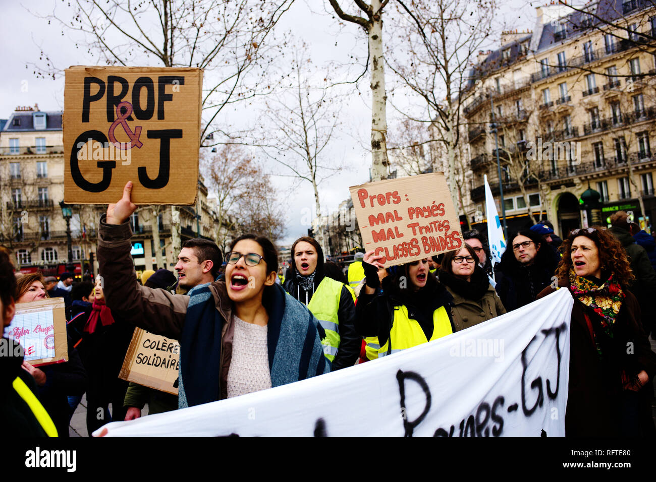 Paris, France. 26 janvier, 2019. Credit : Roger Ankri/Alamy Live News Banque D'Images