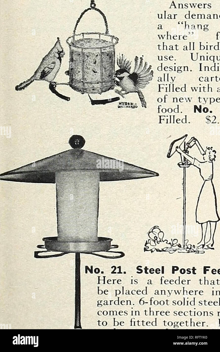 . Capitol city seeds : 1962. Pépinières (Horticulture) ; catalogues de bulbes (plantes) ; Catalogues Catalogues légumes ; outils de jardin ; Catalogues Catalogues de graines. Bon, bon marché, conçu à partir de convoyeur suspendu à impact élevé et durable en plastique. Effacer la base se verrouille pour réservoir de graines avec torsion simple. Tout autour de la perche. Drainage adéquates. Haut du déflecteur. CL55. Convoyeur suspendu en plastique. 11.39. Le chargeur idéal Gridiron r cardinaux, geais bleus, grives, mock- ingbirds, etc. contrôle d'oiseaux à l'approuver. ndividually en boîte. N°Gl. SI.98. &Gt ;' - Bird's Dinner Pail Réponses pop- ular demande de lang tout- où& Banque D'Images